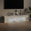 Weißer TV-Schrank mit LED-Beleuchtung Christelle 135x39x30cm