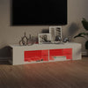Weißer TV-Schrank mit LED-Beleuchtung Christelle 135x39x30cm