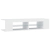 Weißer TV-Schrank mit LED-Beleuchtung Christelle 135x39x30cm