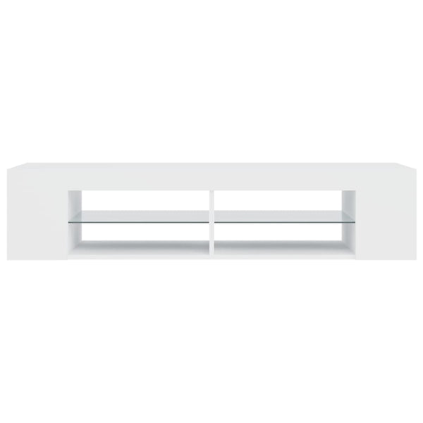 Weißer TV-Schrank mit LED-Beleuchtung Christelle 135x39x30cm