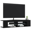 Schwarzes TV-Board mit LED-Beleuchtung Christelle 135x39x30cm