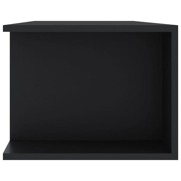 Schwarzes TV-Board mit LED-Beleuchtung Christelle 135x39x30cm