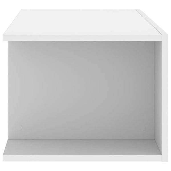 Weißer TV-Unterschrank mit LED-Beleuchtung Jair 90x39x30cm
