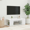 Weißer TV-Unterschrank mit LED-Beleuchtung Jair 90x39x30cm