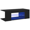 Schwarzer TV-Ständer mit LED-Beleuchtung Jair 90x39x30cm