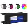 Schwarzer TV-Ständer mit LED-Beleuchtung Jair 90x39x30cm