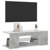 Betongrauer TV-Schrank mit LED-Beleuchtung Jair 90x39x30cm