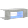 Betongrauer TV-Schrank mit LED-Beleuchtung Jair 90x39x30cm