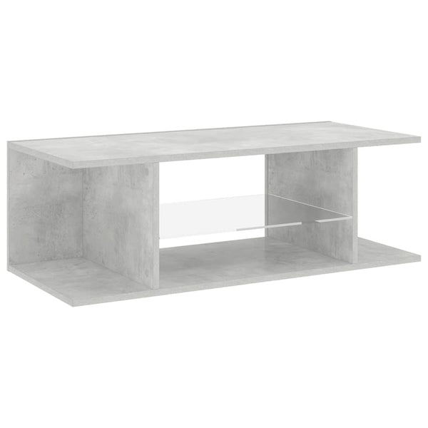 Betongrauer TV-Schrank mit LED-Beleuchtung Jair 90x39x30cm