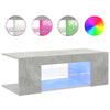 Betongrauer TV-Schrank mit LED-Beleuchtung Jair 90x39x30cm