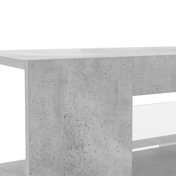 Betongrauer TV-Schrank mit LED-Beleuchtung Jair 90x39x30cm