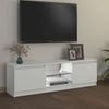 Weißes TV-Rack mit LED-Beleuchtung Dondos 120x30x35,5cm