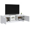 Weißes TV-Rack mit LED-Beleuchtung Dondos 120x30x35,5cm