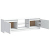 Weißes TV-Rack mit LED-Beleuchtung Dondos 120x30x35,5cm