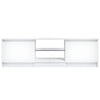 Weißes TV-Rack mit LED-Beleuchtung Dondos 120x30x35,5cm