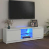 Weißes TV-Rack mit LED-Beleuchtung Dondos 120x30x35,5cm