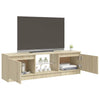 Sonoma Eiche TV-Schrank mit LED-Beleuchtung Dondos 120x30x35,5cm