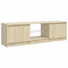 Sonoma Eiche TV-Schrank mit LED-Beleuchtung Dondos 120x30x35,5cm