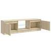 Sonoma Eiche TV-Schrank mit LED-Beleuchtung Dondos 120x30x35,5cm