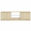 Sonoma Eiche TV-Schrank mit LED-Beleuchtung Dondos 120x30x35,5cm