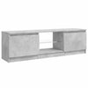 TV-Schrank betongrau mit LED-Beleuchtung Dondos 120x30x35,5cm