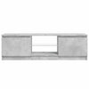 TV-Schrank betongrau mit LED-Beleuchtung Dondos 120x30x35,5cm