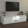 Weißes TV-Lowboard mit LED-Beleuchtung Dondos 140x40x35,5cm