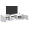 Weißes TV-Lowboard mit LED-Beleuchtung Dondos 140x40x35,5cm