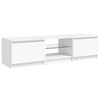 Weißes TV-Lowboard mit LED-Beleuchtung Dondos 140x40x35,5cm