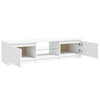 Weißes TV-Lowboard mit LED-Beleuchtung Dondos 140x40x35,5cm