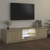 TV-Möbel Sonoma Eiche mit LED-Beleuchtung Dondos 140x40x35,5cm