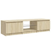 TV-Möbel Sonoma Eiche mit LED-Beleuchtung Dondos 140x40x35,5cm