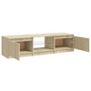 TV-Möbel Sonoma Eiche mit LED-Beleuchtung Dondos 140x40x35,5cm