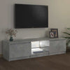 Betongraues TV-Board Dondos 140x40x35,5cm mit LED-Beleuchtung