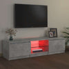 Betongraues TV-Board Dondos 140x40x35,5cm mit LED-Beleuchtung