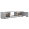 Betongraues TV-Board Dondos 140x40x35,5cm mit LED-Beleuchtung