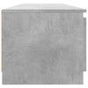 Betongraues TV-Board Dondos 140x40x35,5cm mit LED-Beleuchtung
