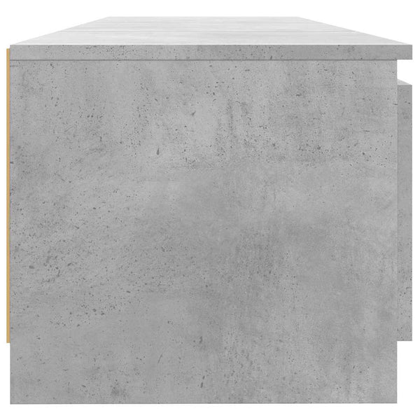 Betongraues TV-Board Dondos 140x40x35,5cm mit LED-Beleuchtung