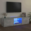 Betongraues TV-Board Dondos 140x40x35,5cm mit LED-Beleuchtung