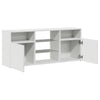 Weißer TV-Unterschrank mit LED-Beleuchtung Zornia 120x30x50cm