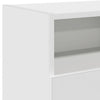Weißer TV-Unterschrank mit LED-Beleuchtung Zornia 120x30x50cm