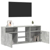 Betongraues TV-Board Zornia 120x30x50cm mit LED-Beleuchtung