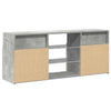 Betongraues TV-Board Zornia 120x30x50cm mit LED-Beleuchtung