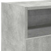 Betongraues TV-Board Zornia 120x30x50cm mit LED-Beleuchtung
