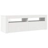 Weißer TV-Schrank mit LED-Beleuchtung Nunut 120x35x40cm