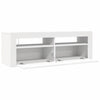 Weißer TV-Schrank mit LED-Beleuchtung Nunut 120x35x40cm