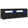 Schwarzer TV-Schrank mit LED-Beleuchtung Nunut 120x35x40cm
