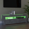 Betongraues TV-Board mit LED-Beleuchtung Nunut 120x35x40cm