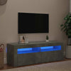 Betongraues TV-Board mit LED-Beleuchtung Nunut 120x35x40cm