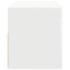 Weißes TV-Lowboard Sanaa mit LED-Beleuchtung 90x35x40cm